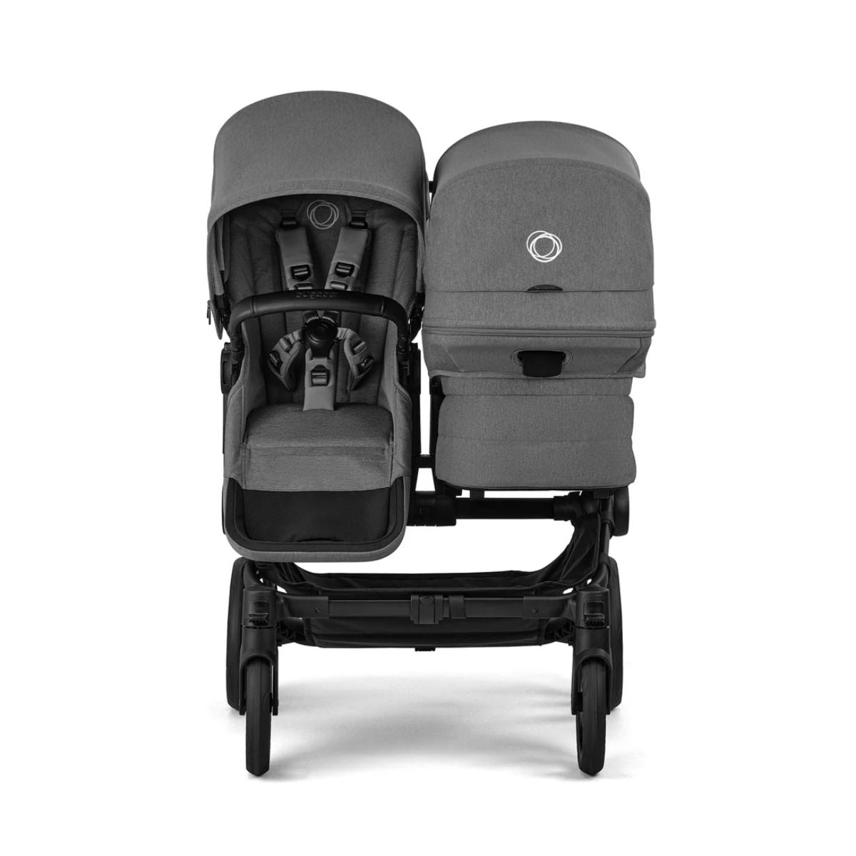 Bugaboo Donkey 6 Complete Single-to-Double Stroller - Black / Moon Grey