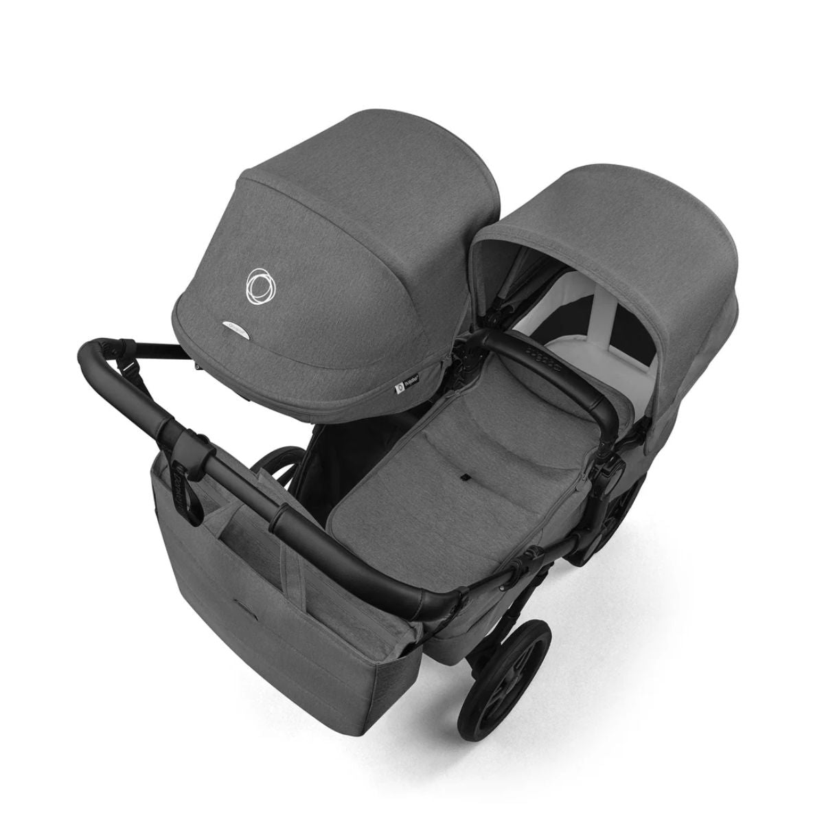 Bugaboo Donkey 6 Complete Single-to-Double Stroller - Black / Moon Grey