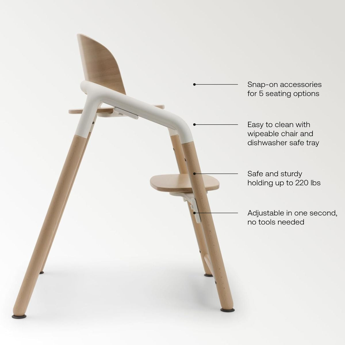 Cadeirinha de Alimentação Bugaboo Giraffe Black