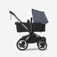 Bugaboo Donkey 5 Mono Bassinet and Seat - Stormy Blue/Midnight Black/Graphite Chassis