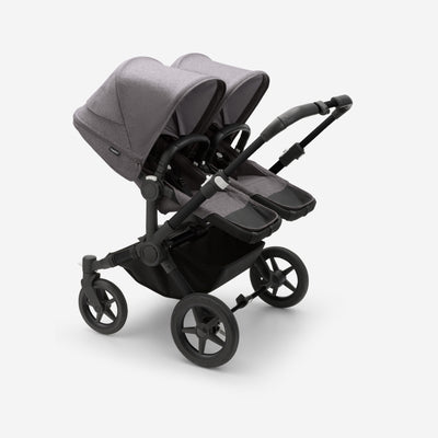 Bugaboo Donkey 5 Twin Bassinet And Stroller -  All Grey Melange/Black Chassis