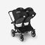 Bugaboo Donkey 5 Twin Bassinet And Stroller -  Midnight Black Canopy/Grey Melange /Graphite Chassis