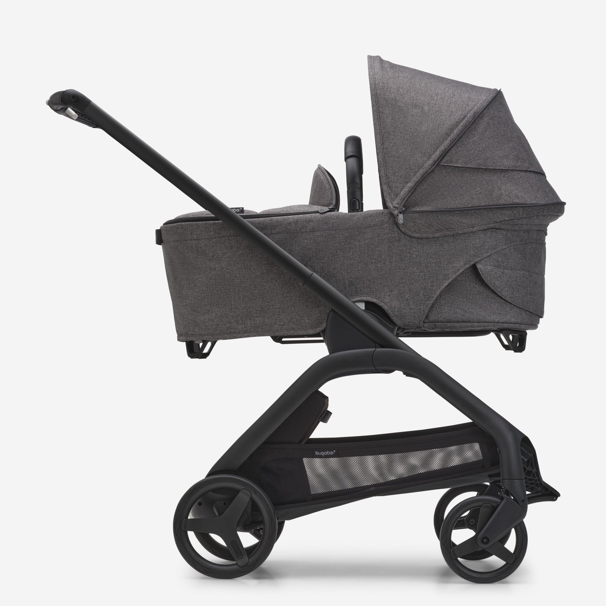 Bugaboo Dragonfly Stroller & Bassinet - Grey Melange/Frame Black