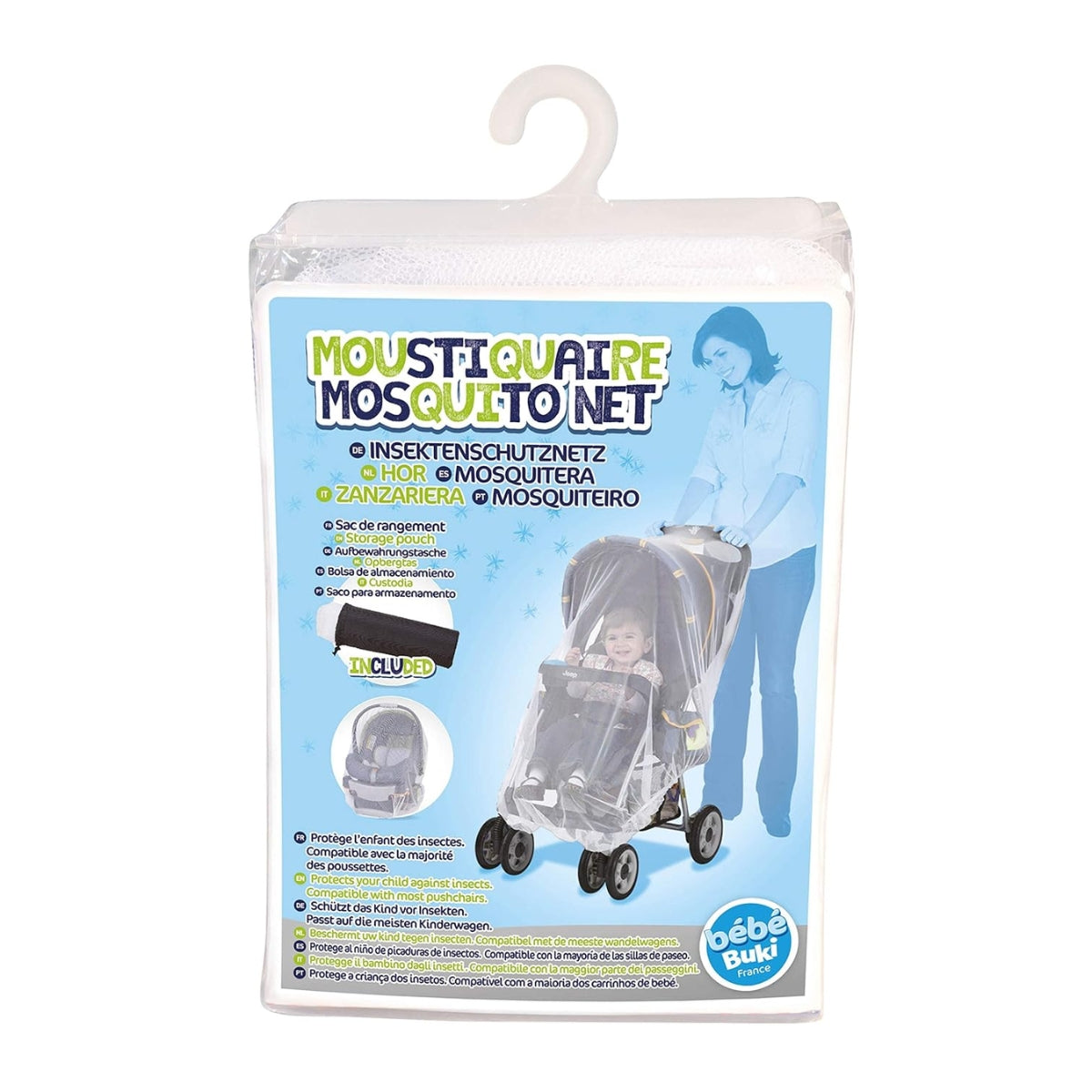 Buki Universal Mosquito Net for Strollers and Car Seats