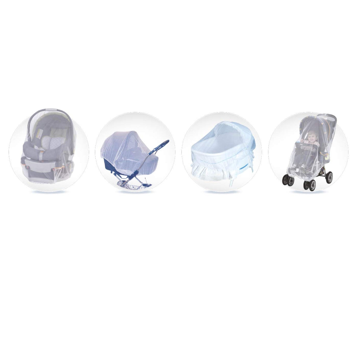 Buki Universal Mosquito Net for Strollers and Car Seats