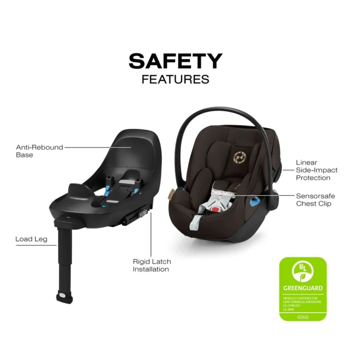 CYBEX Cloud G Pro Comfort Extend Infant Car Seat - Chocolate Brown on Luna Baby Store Miami