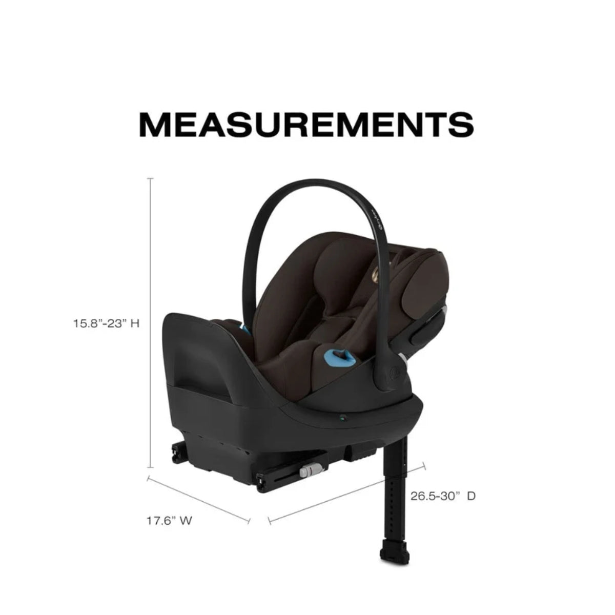 CYBEX Cloud G Pro Comfort Extend Infant Car Seat - Chocolate Brown