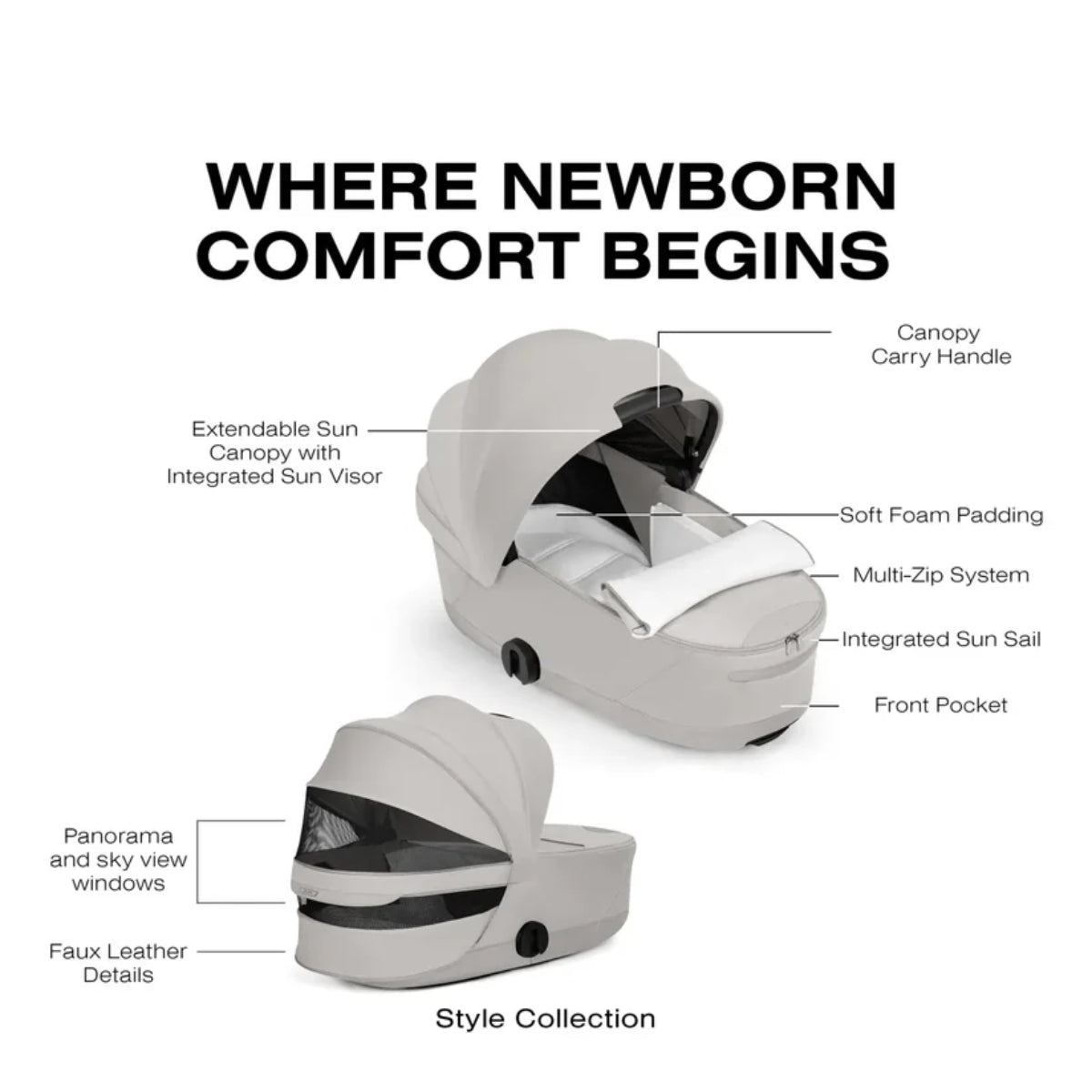Moisés Infantil Cybex Priam Fold Lux Cozy Beige

 on Luna Baby Store Miami