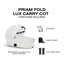 CYBEX PRIAM Fold Lux Carry Cot - Style Collection Off White on Luna Baby Store Miami