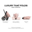 CYBEX PRIAM Fold Lux Carry Cot - Style Collection Peach Pink on Luna Baby Store Miami
