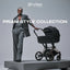 CYBEX PRIAM Fold Lux Carry Cot - Style Collection Sage Green on Luna Baby Store Miami