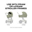 CYBEX PRIAM Fold Lux Carry Cot - Style Collection Sage Green on Luna Baby Store Miami