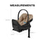 Cadeirinha de Carro Infantil CYBEX Cloud G Pro Comfort Extend - Amêndoa Bege