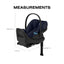 Cadeirinha de Carro Infantil Extensão de Conforto CYBEX Cloud G ProComfort Extend - Azul Oceano