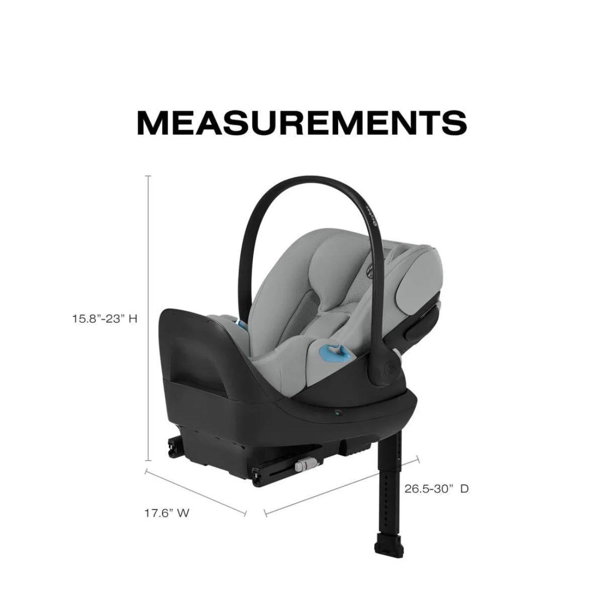 Cadeirinha de Carro Infantil CYBEX Cloud G Pro Comfort Extend - Cinza Pedra