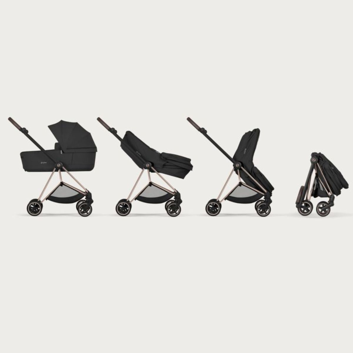 Moisés Infantil Cybex Mios/Coya Fold Lux Style Collection Coconut Brown

