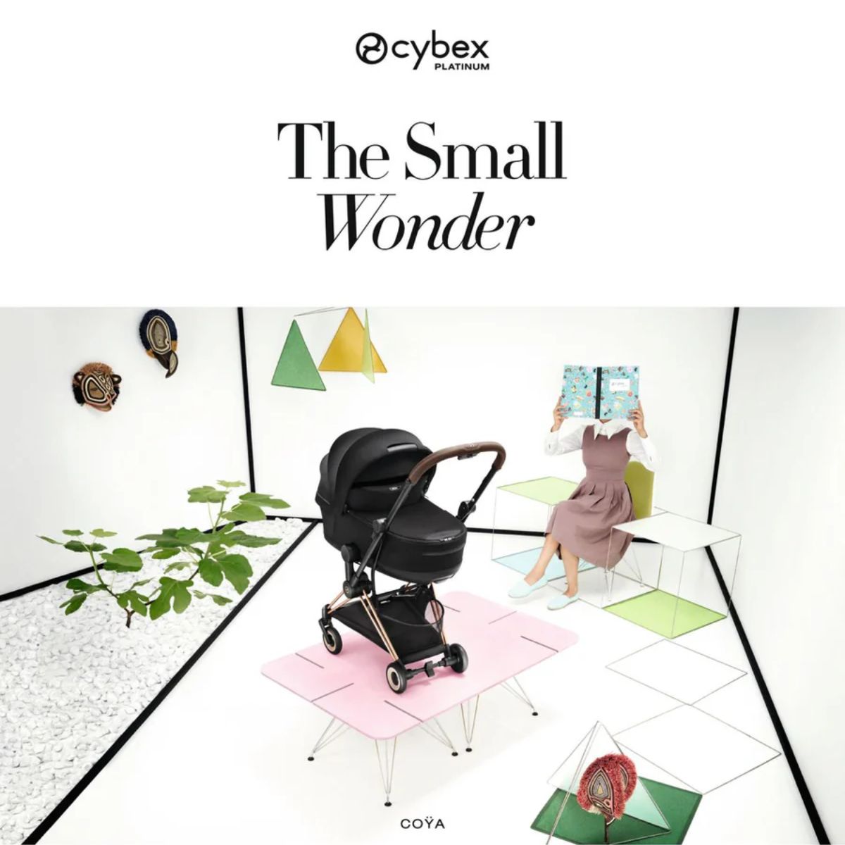 Moisés Infantil Cybex Mios/Coya Fold Lux Style Collection Sage Green

