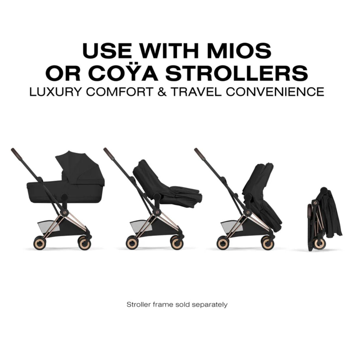 Moisés Infantil Cybex Mios/Coya Fold Lux Style Collection Sepia Black

 on Luna Baby Store Miami