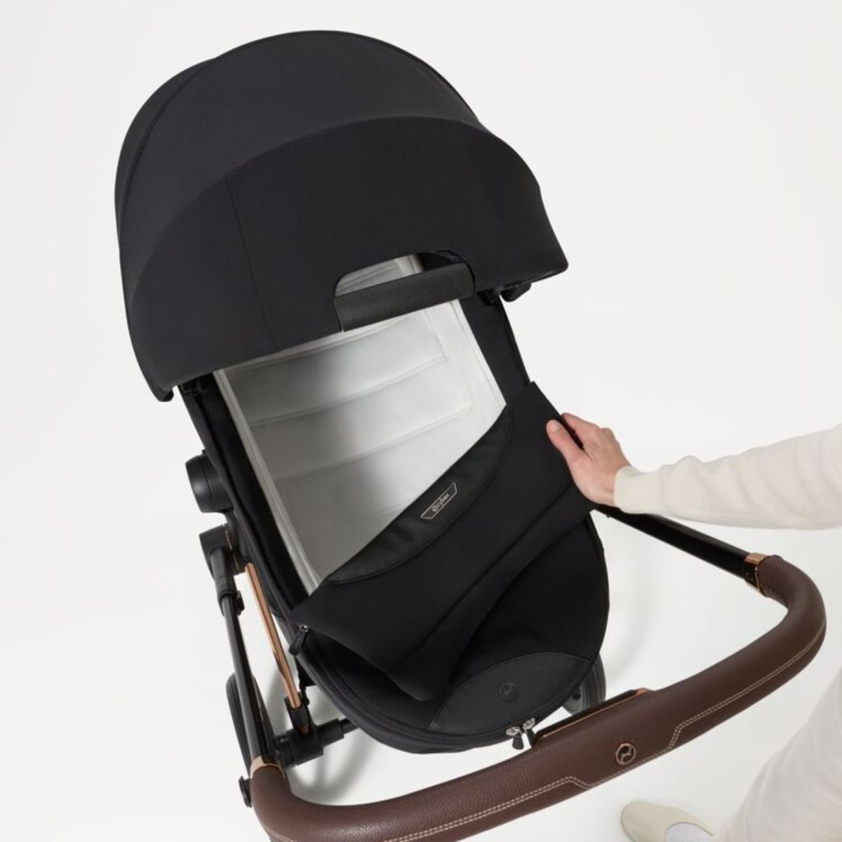 Moisés Infantil Cybex Priam Fold Lux Coconut Brown