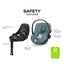 Cadeirinha de Carro Infantil CYBEX Cloud G Pro Comfort Extend - Azul Tempestade