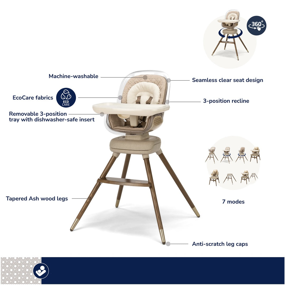 cadeira de alimentacao maxi cosi Cadeira de Alimentação Kiskadee 360° Maxi-Cosi Natural Heritage – Luna Baby Store Miami
