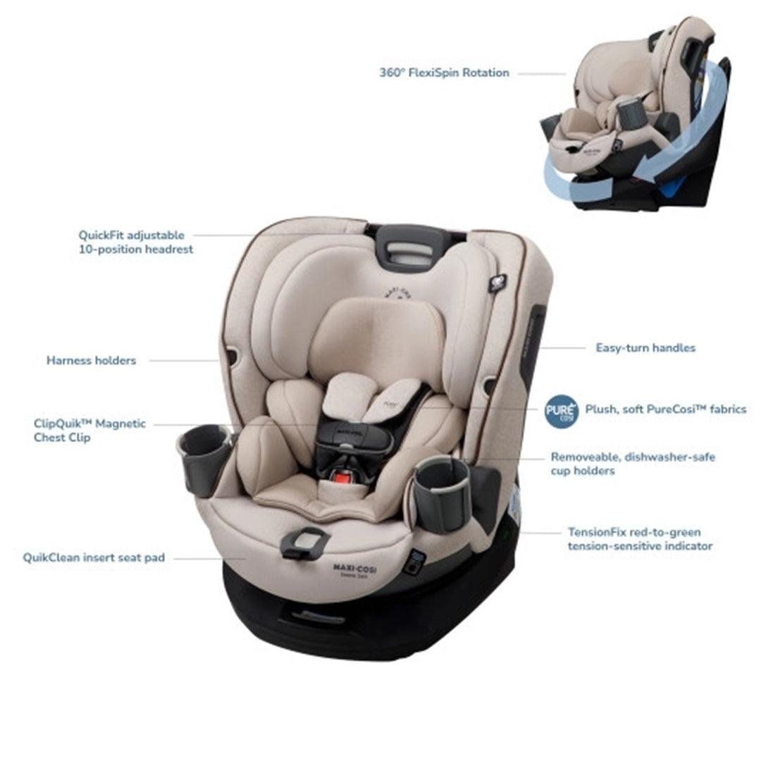 Cadeirinha De Bebê Para Carro Maxi-Cosi Emme 360° Giratório All-in-One Midnight Black - Maxi-Cosi Babytunes