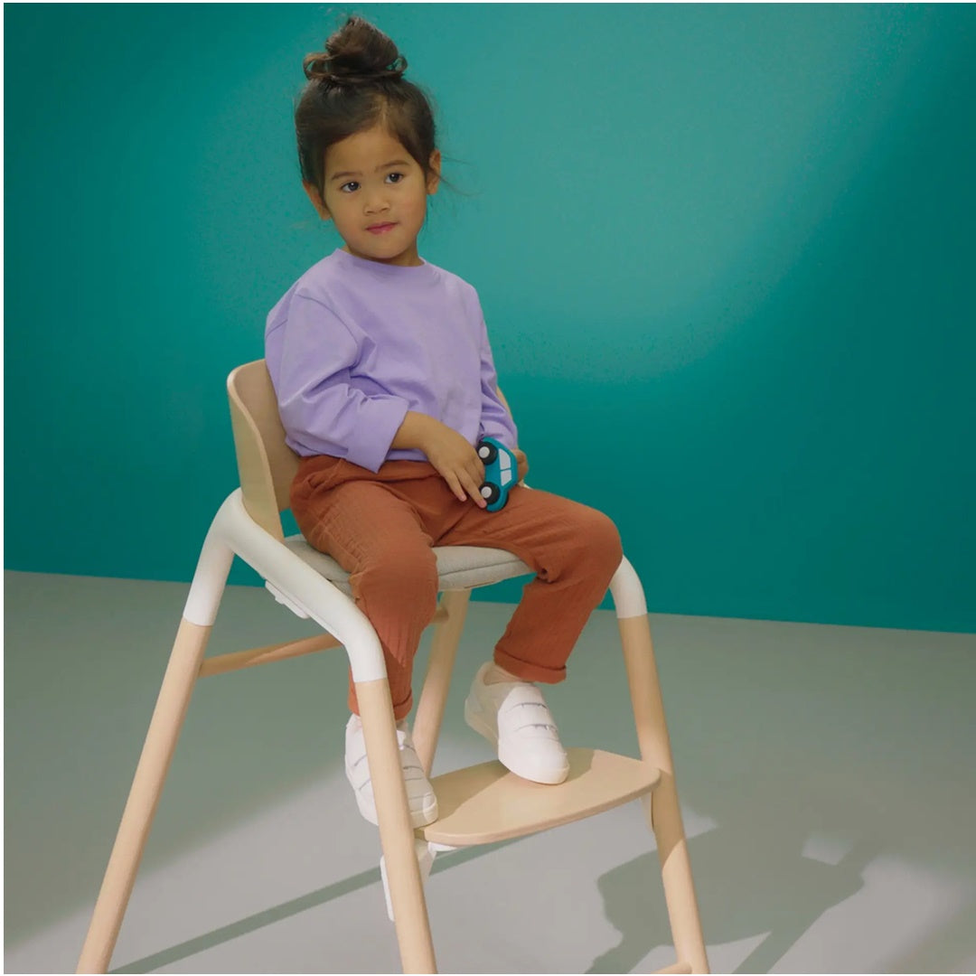 Cadeirinha de Alimentação Bugaboo Giraffe Warm Wood/ Gray on Luna Baby Store Miami