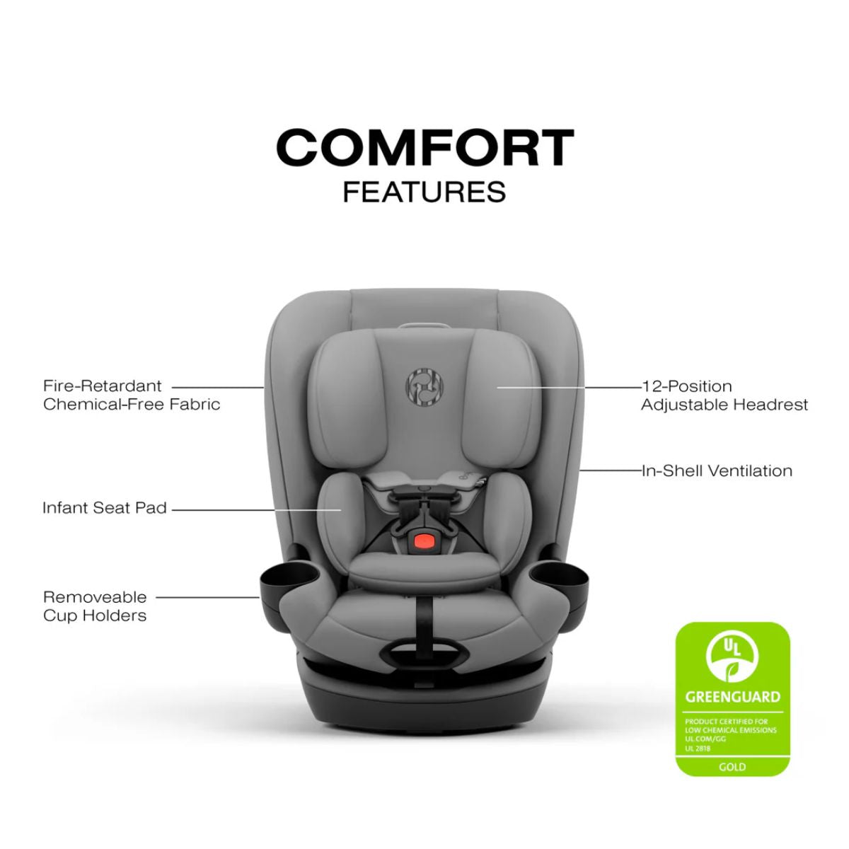 CYBEX Callisto G 360 Select Rotating All-in-One Convertible Car Seat Grey