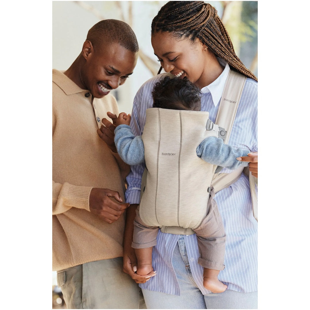 BabyBjörn Baby Carrier Mini 3D Jersey - Light Beige