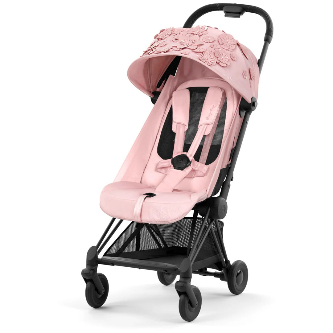Cybex COYA Compact Stroller - Simply Flowers Pink/Matte Black