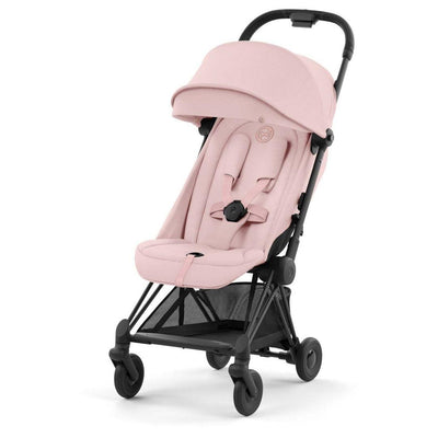 Carrinho De Bebê Cybex Coya Matt Black Peach Pink - Cybex Babytunes