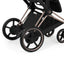 Cybex E-Priam Stroller - Comfort Collection Rose Gold/Brown Frame/ Sepia Black Lux Seat Pack on Luna Baby Store Miami