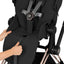 Cybex E-Priam Stroller - Comfort Collection Rose Gold/Brown Frame/ Sepia Black Lux Seat Pack on Luna Baby Store Miami