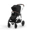 Carrinho De Bebê Cybex Gazelle S Moon Black (Silver Frame)