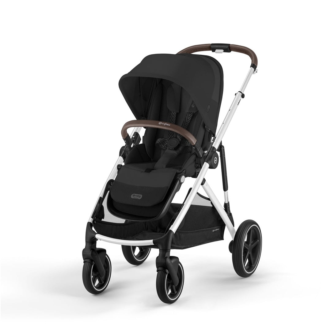 Carrinho De Bebê Cybex Gazelle S Moon Black (Silver Frame)