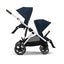 Carrinho De Bebê Cybex Gazelle S Ocean Blue (Silver Frame) - Cybex Babytunes