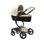 Carrinho de Bebê Mima Xari Champagne Com Estrutura & Assento Preto - Mima Babytunes