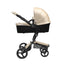 Carrinho de Bebê Mima Xari Champagne Com Estrutura & Assento Preto - Mima Babytunes