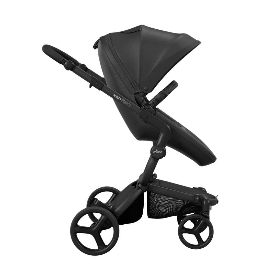 Carrinho de Bebê Mima Xari Max Preto Com Estrutura e Assento Preto - Mima Babytunes