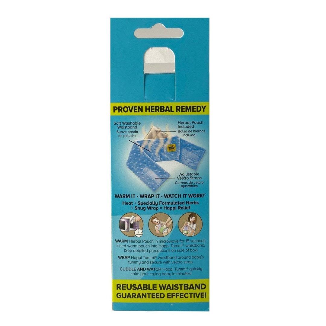 Cinta Térmica Para Alívio das Cólicas e Gases dos Bebês Happi Tummi Azul - Happi Tummi Babytunes