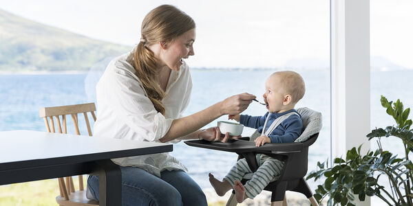 Stokke Clikk High Chair - Fjord Blue on Luna Baby Store Miami