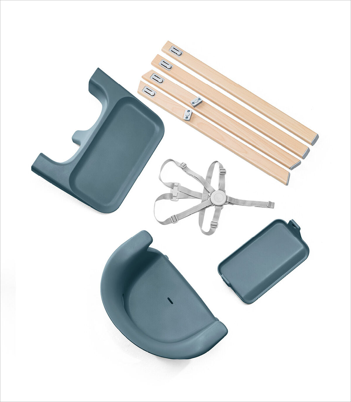 Stokke Clikk High Chair - Fjord Blue on Luna Baby Store Miami