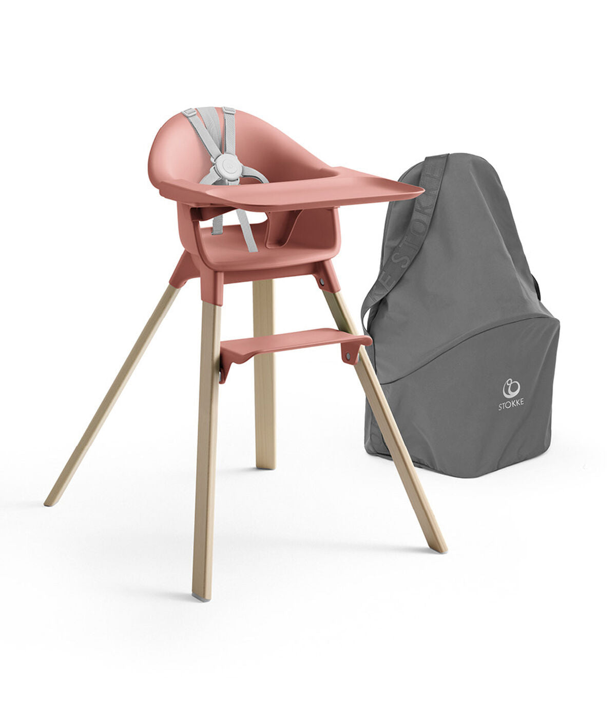 Stokke Clikk High Chair - Sunny Coral - Luna Baby Store Miami