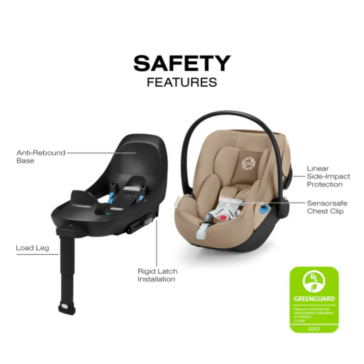 Cadeirinha de Carro Infantil CYBEX Cloud G Pro Comfort Extend - Amêndoa Bege