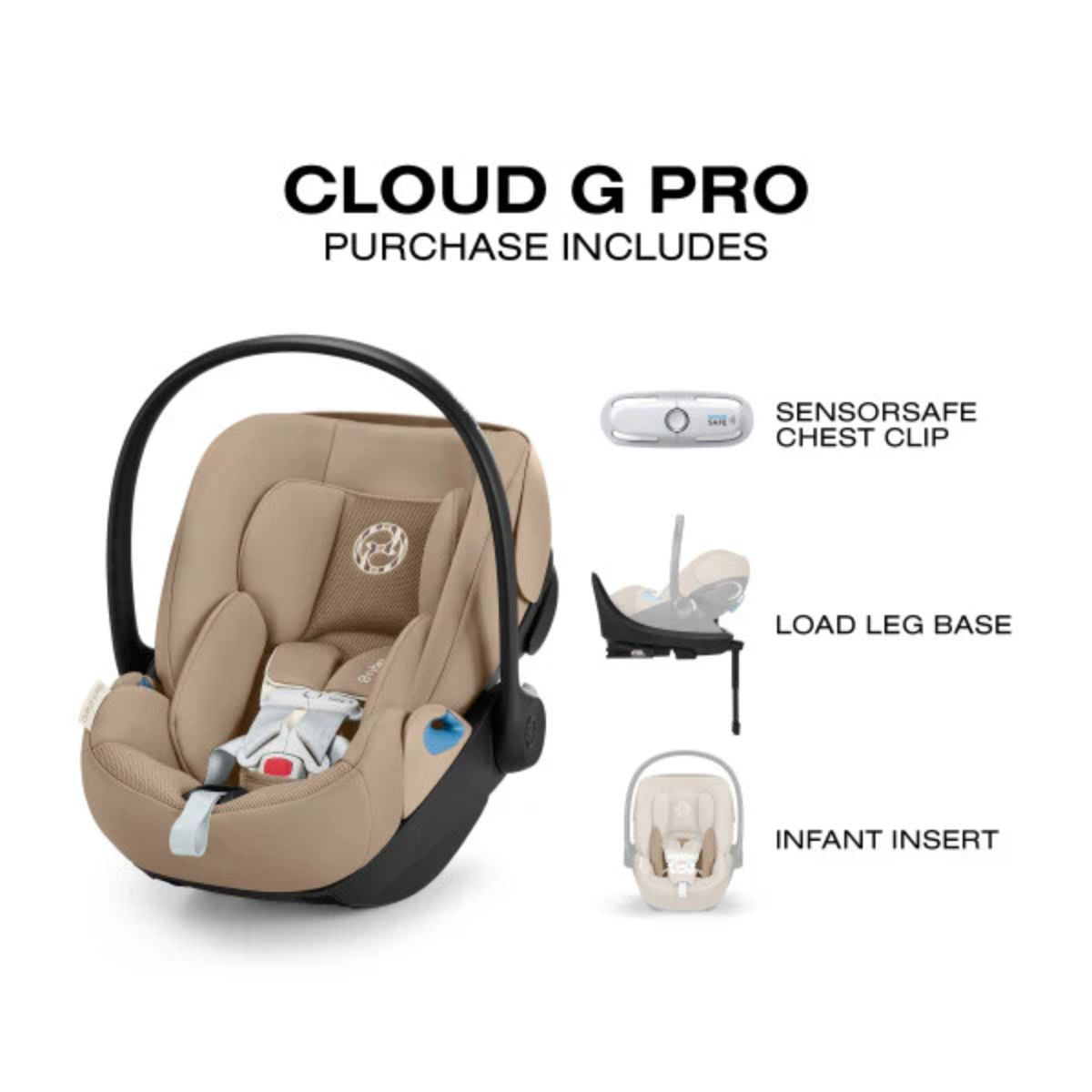 Cadeirinha de Carro Infantil CYBEX Cloud G Pro Comfort Extend - Amêndoa Bege
