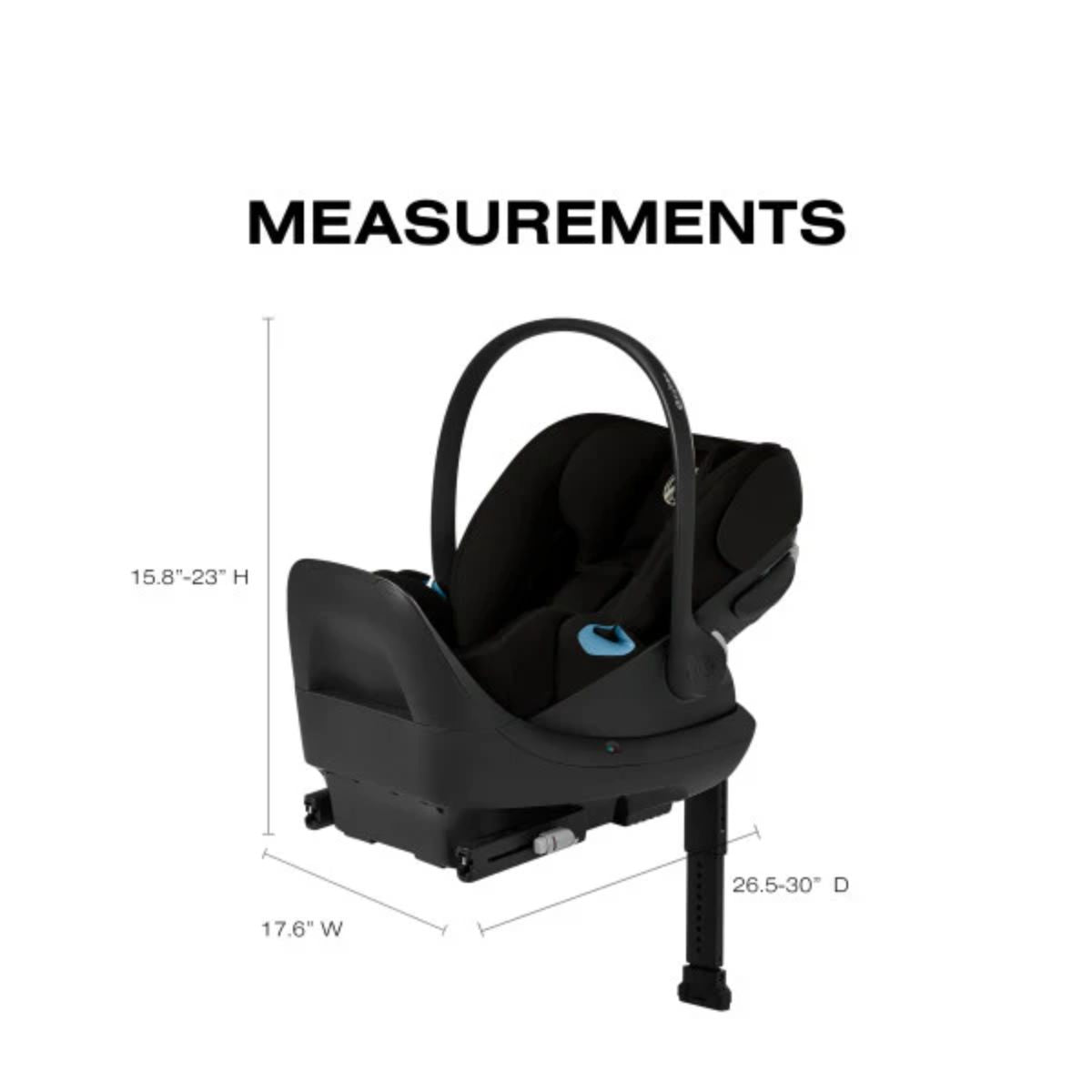 Cadeirinha de Carro Infantil CYBEX Cloud G Pro Comfort Extend - Lua Preta