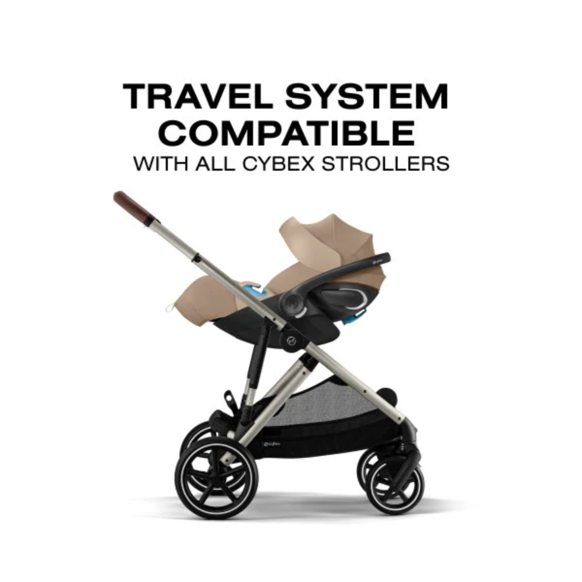 Cadeirinha de Carro Infantil CYBEX Cloud G Pro Comfort Extend - Amêndoa Bege