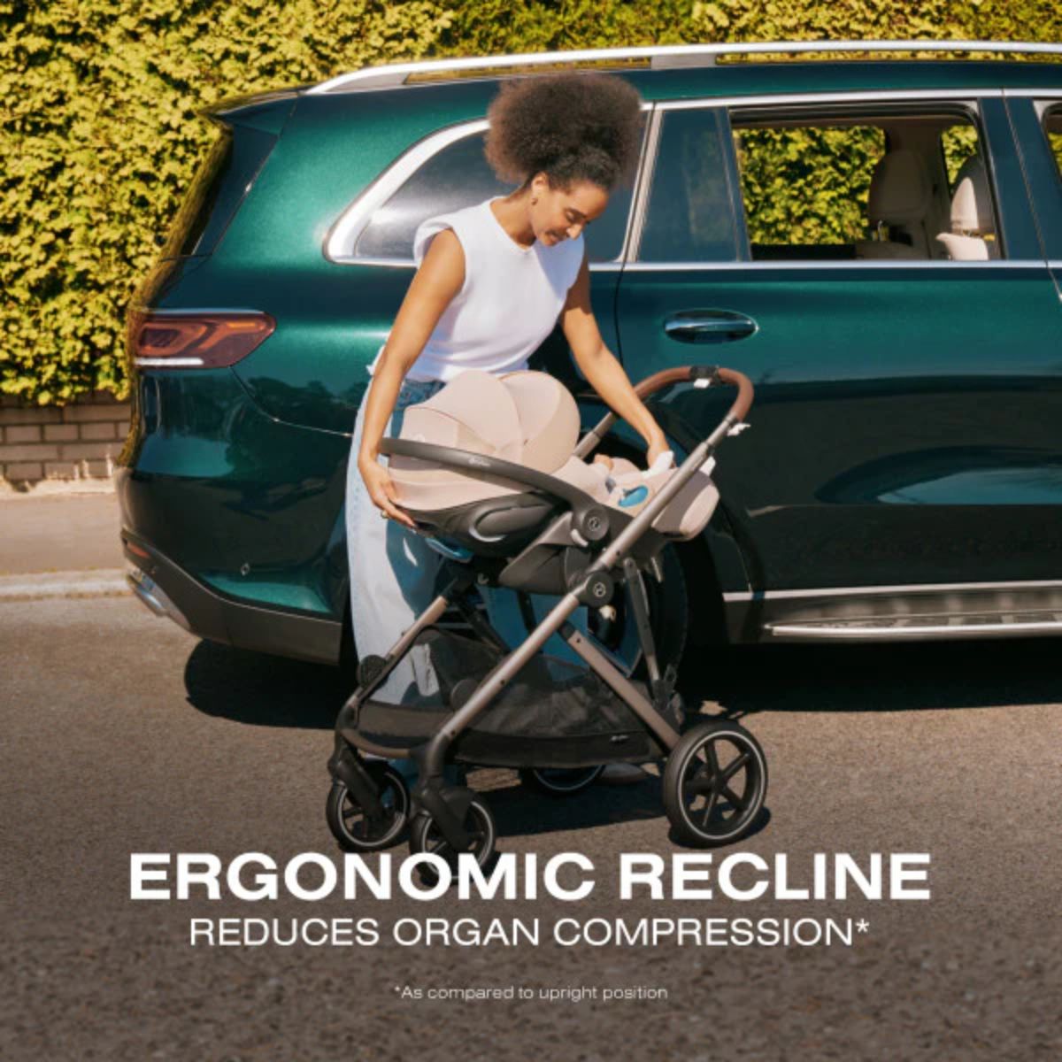 Cadeirinha de Carro Infantil CYBEX Cloud G Pro Comfort Extend - Amêndoa Bege