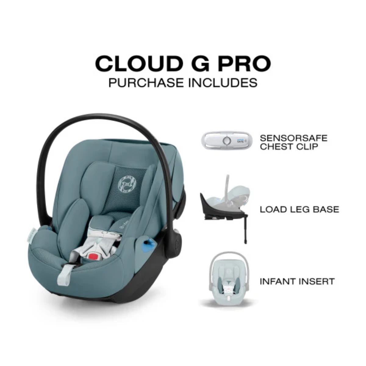 Cadeirinha de Carro Infantil CYBEX Cloud G Pro Comfort Extend - Azul Tempestade