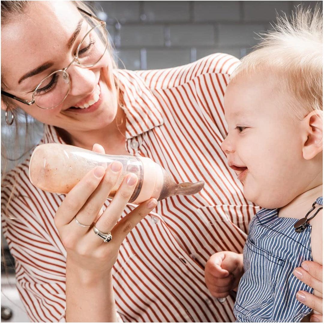 Colher Dosadora de Comida para Bebê Haakaa Pêssego - Haakaa Babytunes